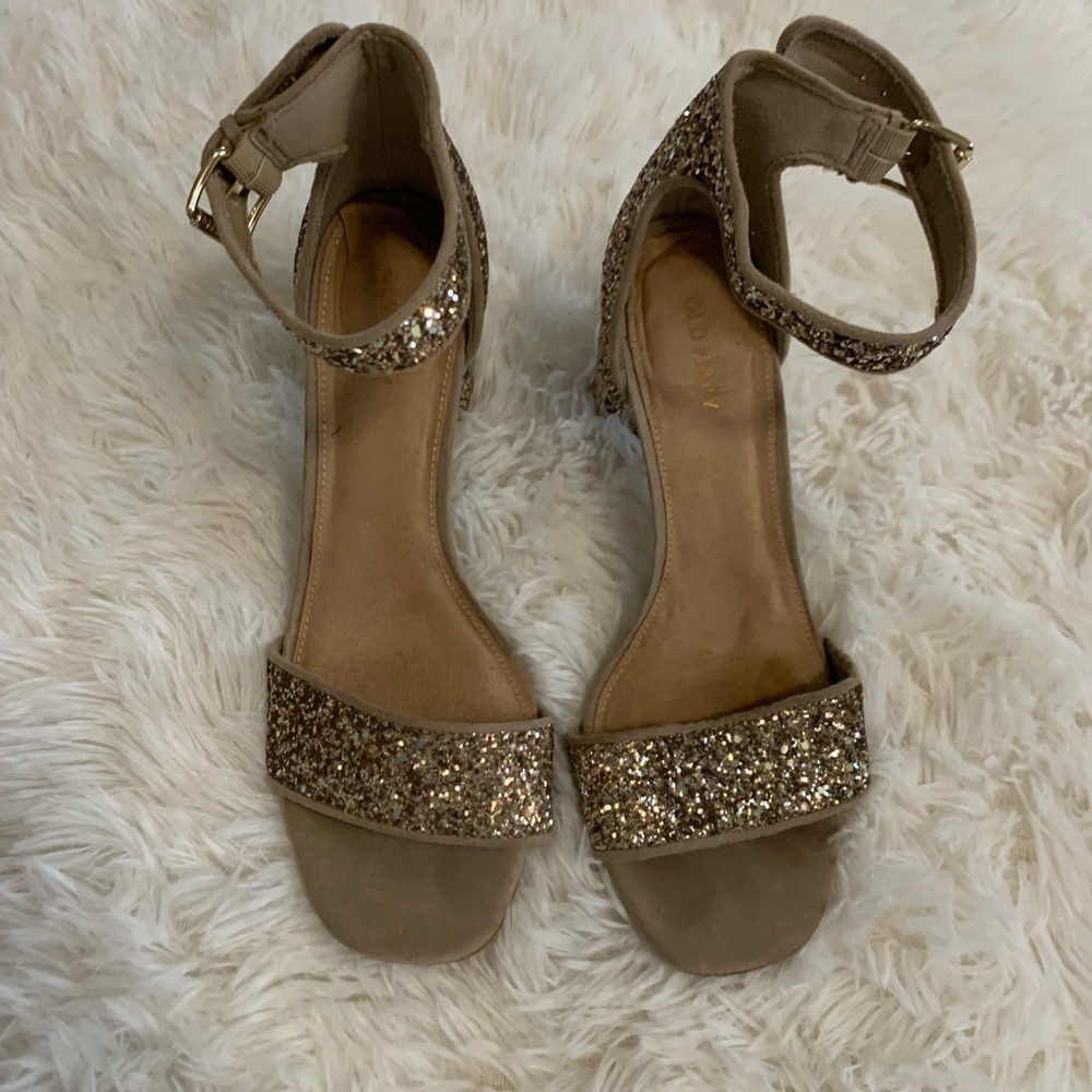 Nude Sparkly Heels